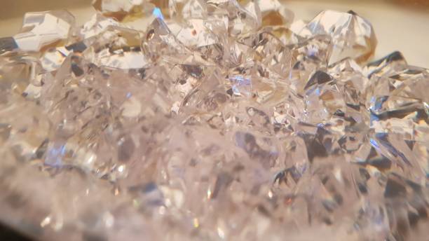 istock Close up of glass crystals with copy space 1125631629