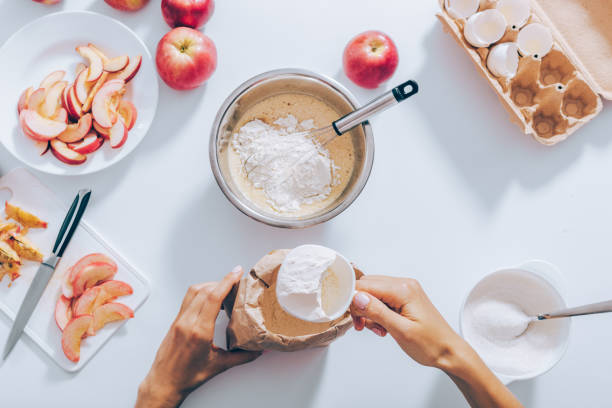 istock View from above woman adding flour 1125631689