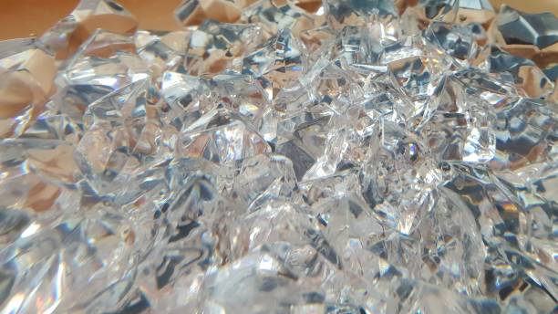 istock Close up of glass crystals with copy space 1125631722