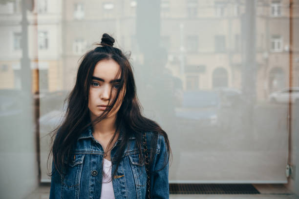 Beautiful sad young woman
