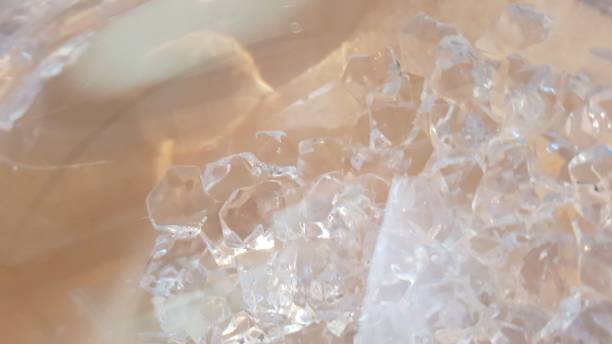 istock Close up of glass crystals with copy space 1125631858