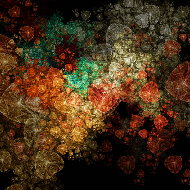 Drift away into old timey romantic thoughts with this flower bed like field of hearts.\n\nA heart shaped fractal artwork created with jWildfire.\n\nSuitable for love related occasions.