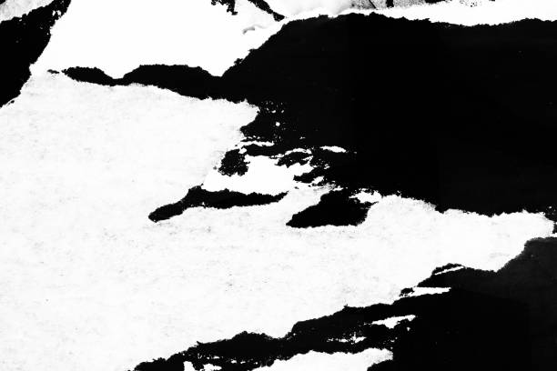 istock Blank white black old ripped torn paper crumpled creased posters grunge textures backdrop backgrounds placard 1125640014
