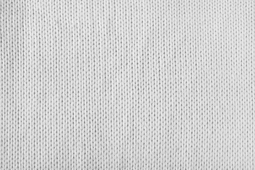 empty white or grey knitted texture, copy space