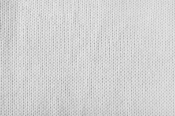 empty white or grey knitted texture, copy space