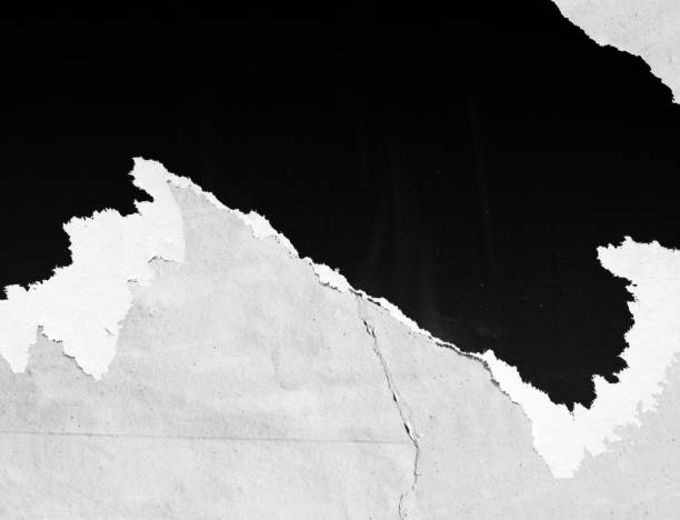 istock Blank white black old ripped torn paper crumpled creased posters grunge textures backdrop backgrounds placard 1125641073
