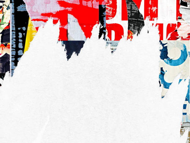 istock Old ripped blank torn paper crumpled creased posters grunge textures backdrop backgrounds placard 1125641283