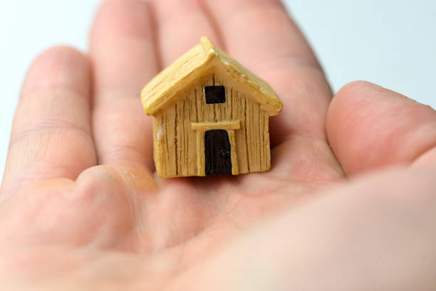 istock Hand holding a house. 1125641980