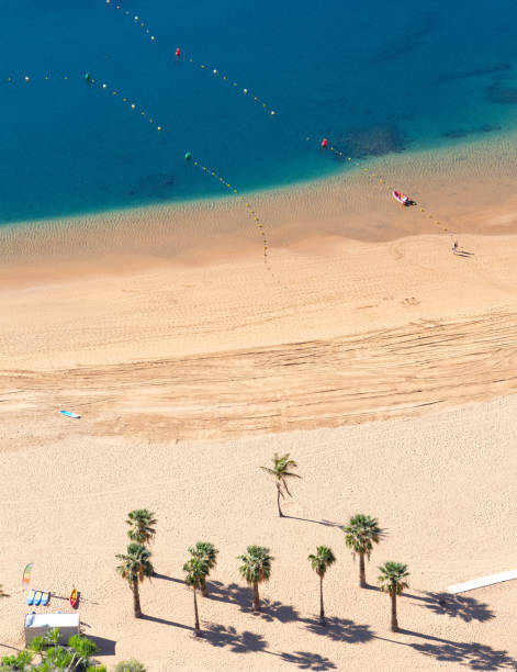 istock Aerial view of sandy beach 1125645941