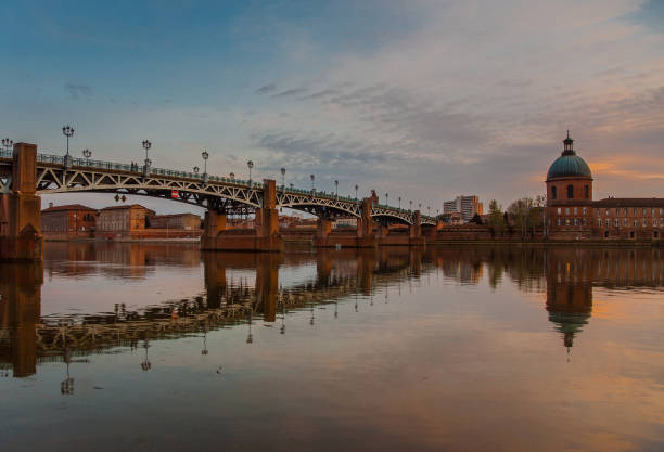 istock The Pont Saint Pierre, at sunset 1125646051