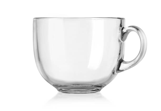 istock Glass mug empty blank for coffee or tea i 1125646095