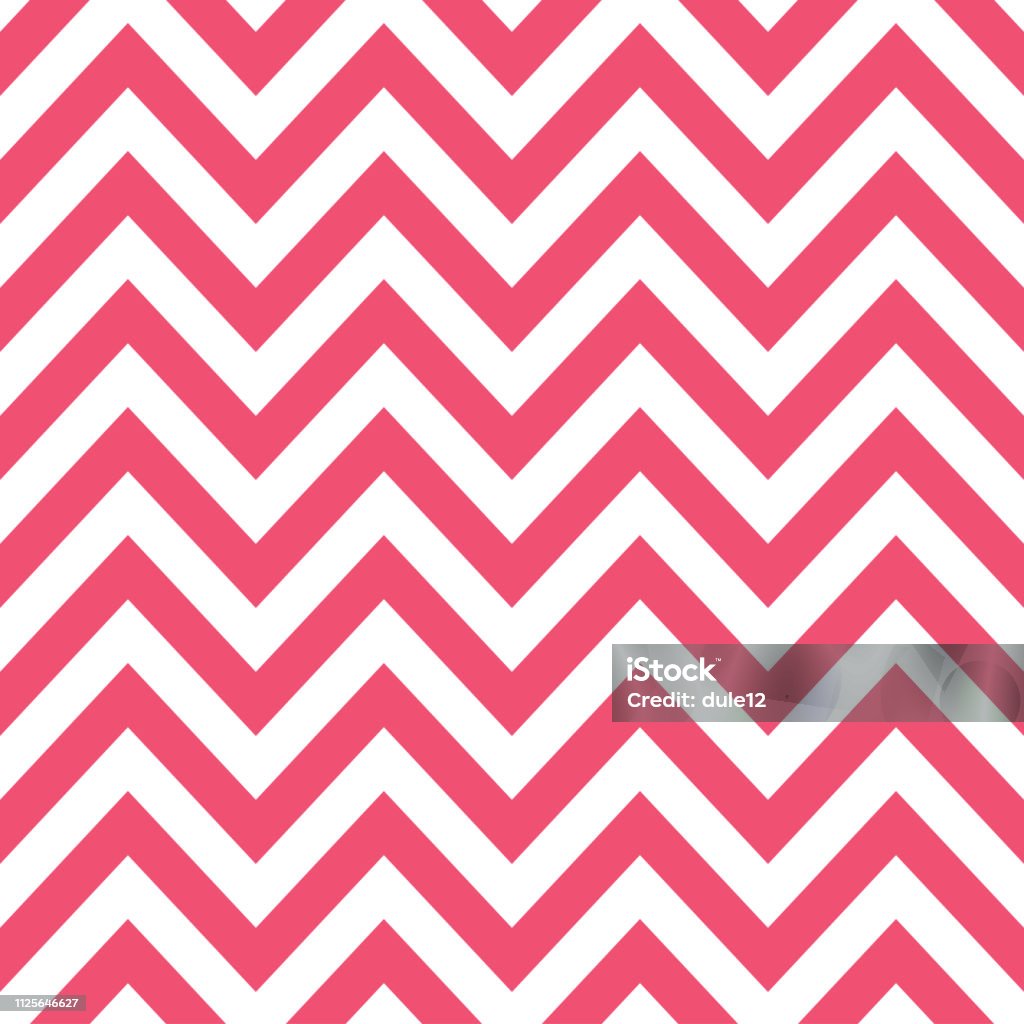 Pink Chevron Decorative Seamless Pattern Background Pink and white chevron decorative seamless pattern background. Pink Color stock vector