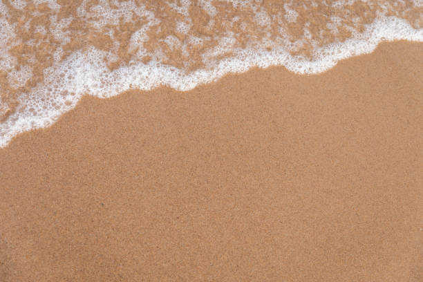 istock Beach and sea waves background 1125648481