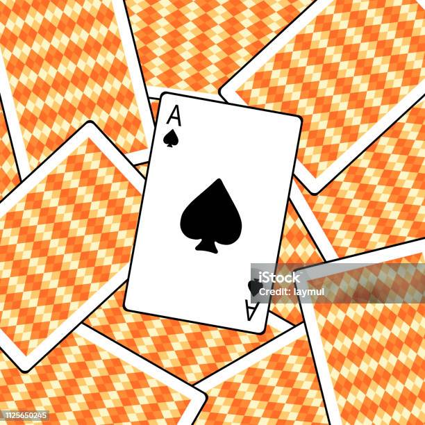 Ace Of A Spade Stock Illustration - Download Image Now - Ace, Ace Of Spades, Checked Pattern