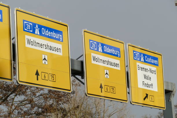 istock Signposts to the motorway 1125653481