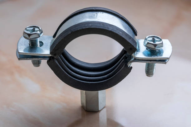 A metal clip clamp