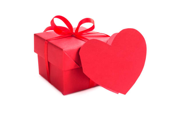 istock Gift box and heart card 1125657136
