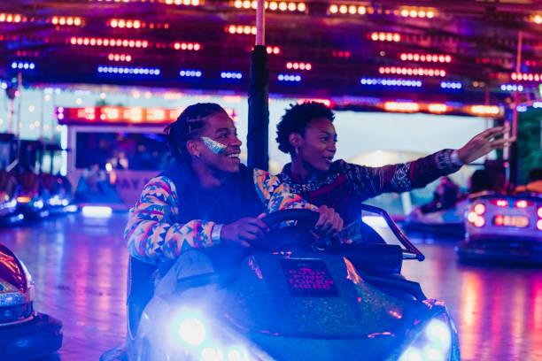 istock Young Couple on the Dodgems 1125657492