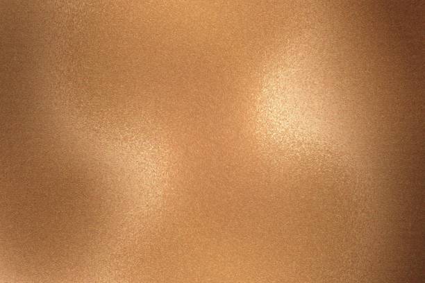 istock Texture of rough bronze metallic sheet, abstract background 1125657875