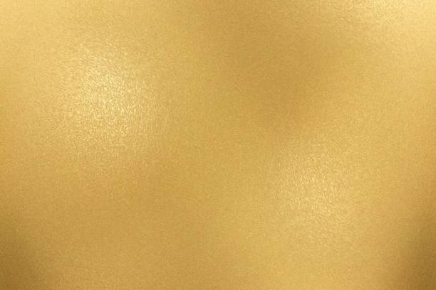 istock Texture of rough gold metallic sheet, abstract background 1125657876