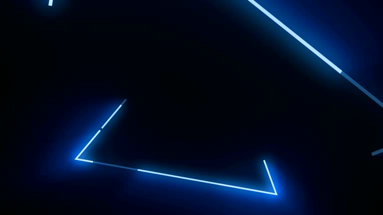 4k blue triangle abstract concert background