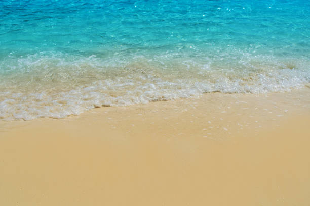 istock Wave of tropical sea beach on white sand 1125663220