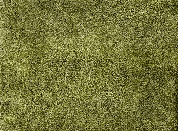istock Yellow toned weathered leather texture. 1125666006