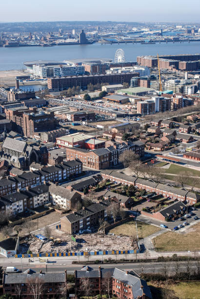 istock Liverpool cityscape from above 1125666821