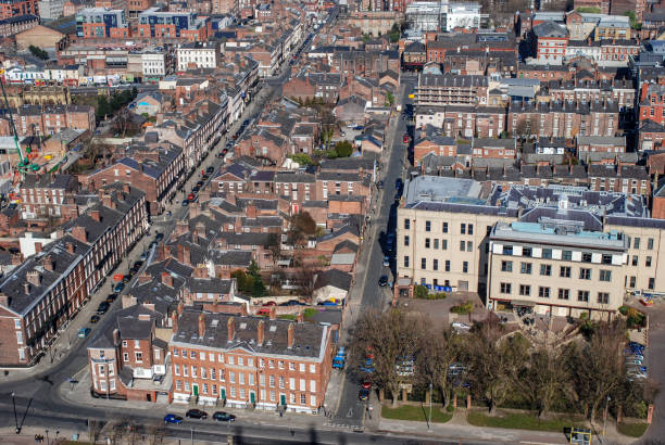 istock Liverpool cityscape from above 1125667060
