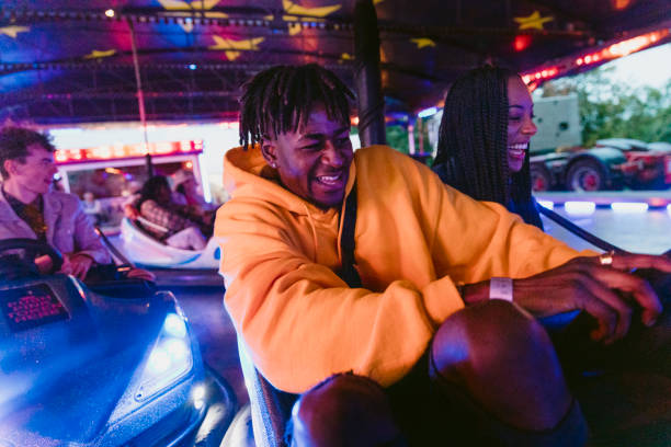 istock Young Adults on the Dodgems 1125670115