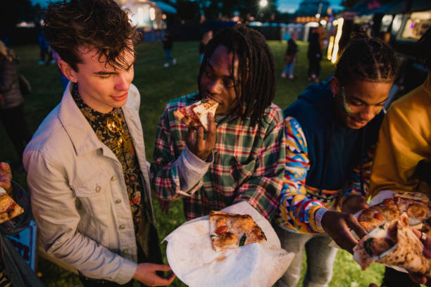 istock Sharing Pizza at Festival 1125670134