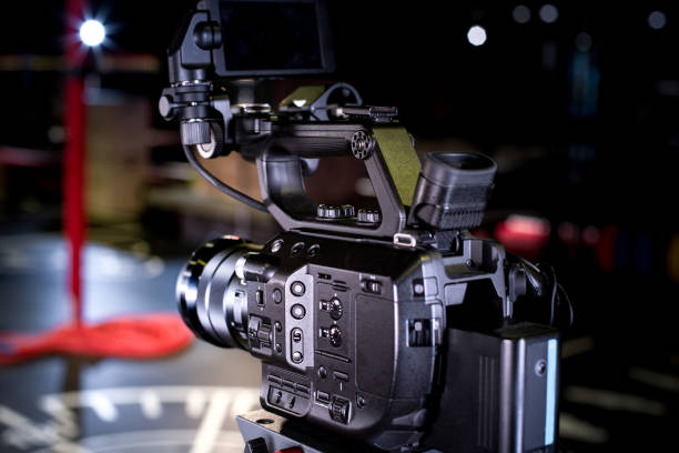 istock video creation process backstage concept. before recording a video blog. angle selection. preparation of the location. modern equipment concept 1125673899