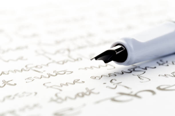 istock white fountain pen on letter 1125679485