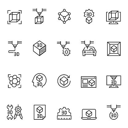 3D printing icons
