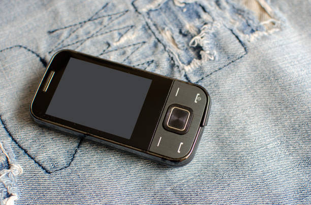 istock Old Used retro cell mobile phone 1125679858