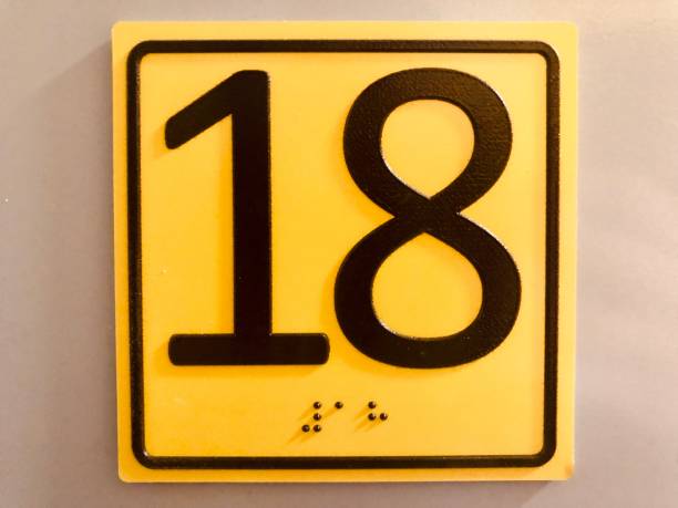 istock Special numbers on the floor for blind people 1125680509