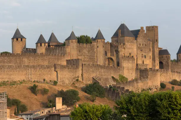 Photo of Medieval city of Carcassonne , Aude, France