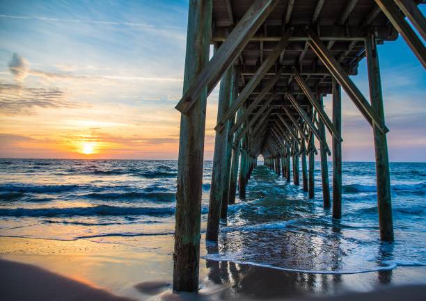 istock Sunrise in Surf City 1125682795