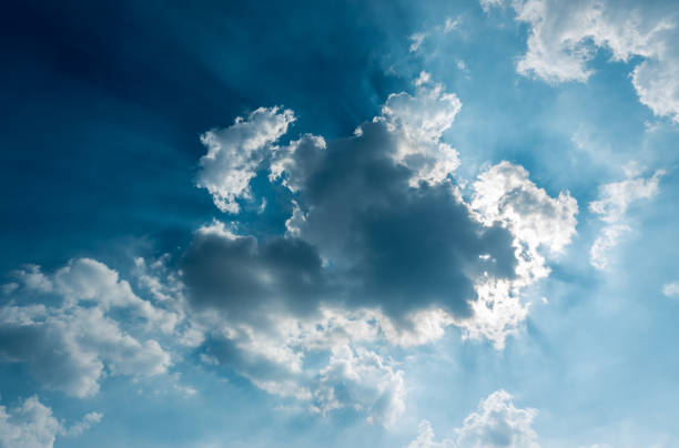 istock Blue sky and beautiful cirrus clouds in a sunny day. 1125685417