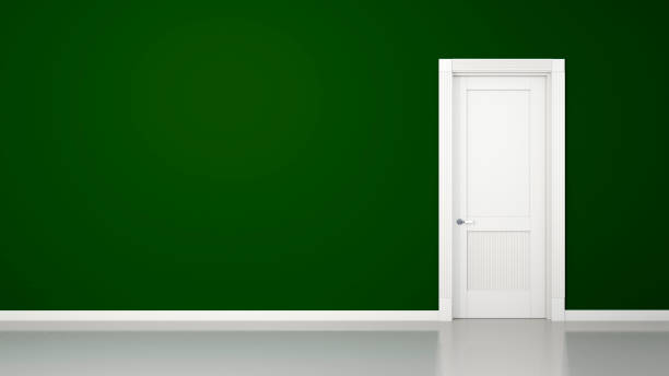 istock green wall and door background 1125685625