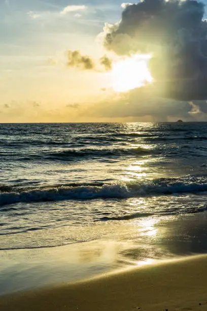 sunset beach at phuquoc island, vietnam