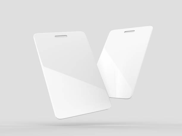 Blank Bag Tag, Event Passe and Name Badge for mock up design. 3d render illustration.