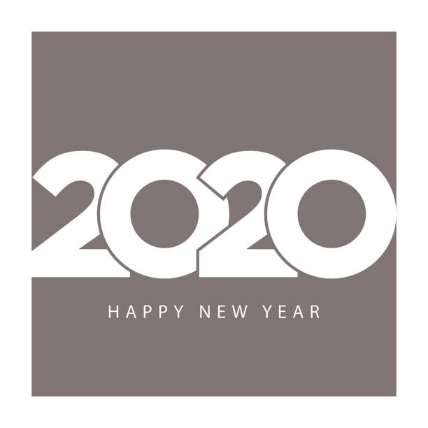 ilustraciones, imágenes clip art, dibujos animados e iconos de stock de negocio elegante calendario plantilla 2020 feliz año nuevo - 2020