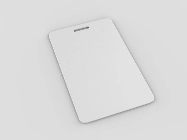 istock Blank Bag Tag, Event Passe and Name Badge for mock up design. 3d render illustration. 1125692788