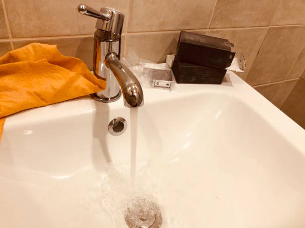 istock Installation of kitchen and bathroom faucet 1125695647
