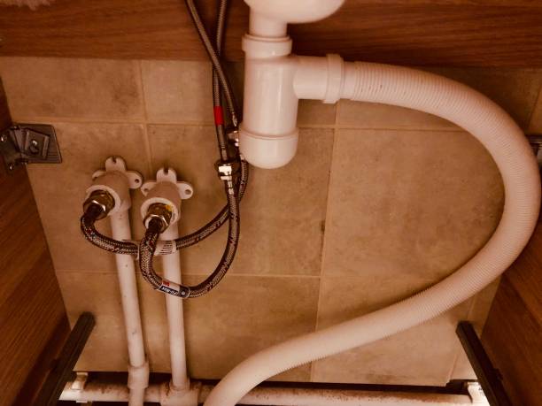 istock Installation of kitchen and bathroom faucet 1125695653