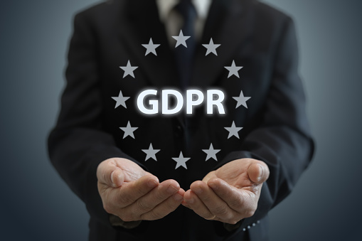 Businessman GDPR General Data Protection Regulation internet network security privacy