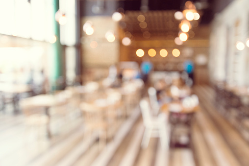 Blurred Background Customer At Restaurant Blur Background With Bokeh Stock  Photo - Download Image Now - iStock
