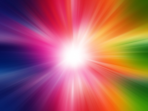 Starburst Colorful Light Beam Abstract Background