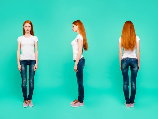 collage de 3 en 1. largo, piernas, cuerpo, tamaño retrato de lugares - different angles fotografías e imágenes de stock